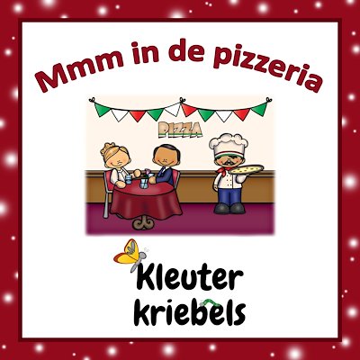 Lesmateriaal ROLLENSPELBUNDEL: MMM IN DE PIZZERIA van auteur Kleuter Kriebels