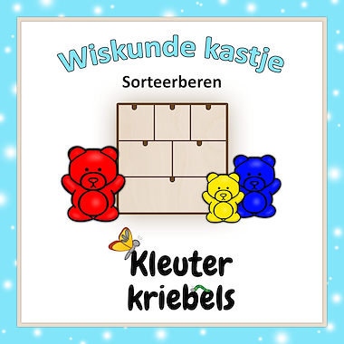 Lesmateriaal WISKUNDE KASTJE: SORTEERBEREN van auteur Kleuter Kriebels