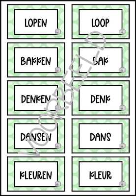 Lesmateriaal WERKWOORDEN MEPPEN: HELE WERKWOORD - STAM van auteur Juf Brenn slide 2