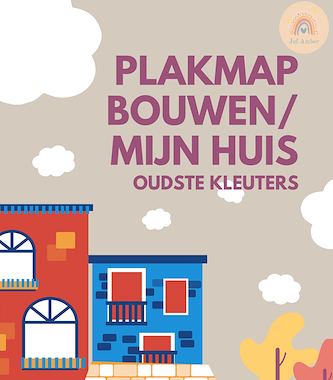 Lesmateriaal Plakmap bouwen oudste kleuters van auteur Kleuterjuf Amber