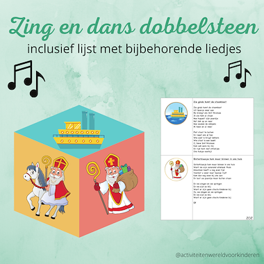 Lesmateriaal Sinterklaas zing en dans dobbelsteen van auteur Nanny Melissa slide 1
