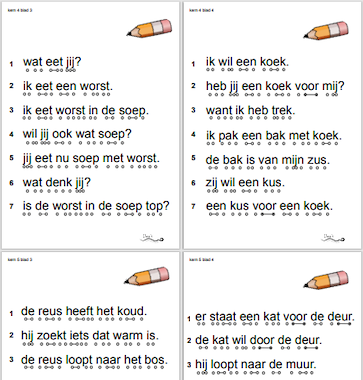 Lesmateriaal Potloodlezen kern 4 t/m 6 uitbreiding! van auteur Juf ilona
