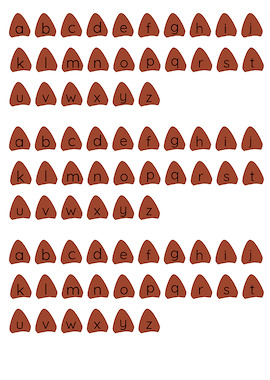 Lesmateriaal DINOSAURUSSEN legspel letters schubben  van auteur juf Tinne slide 2
