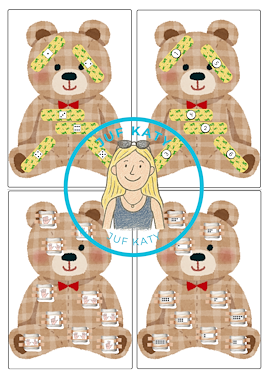 Lesmateriaal Thema de dokter/ziek zijn : Verzorg de beren van auteur Juf Katy slide 2