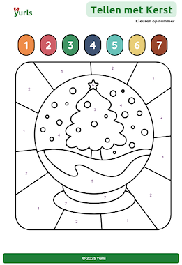 Lesmateriaal Tellen t/m 10 met Kerst van auteur Yurls slide 4