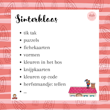 Lesmateriaal Sinterklaas uitbreiding JONGSTE kleuters van auteur MiaenCo slide 3
