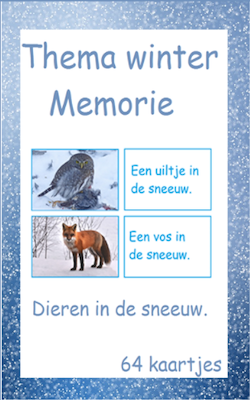 Lesmateriaal Winter pakket groep 3/eerste leerjaar van auteur wegvanonderwijs slide 2