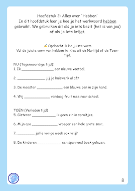 Lesmateriaal Hebben & Zijn (groep 4-5) van auteur Alexandra Wit slide 2