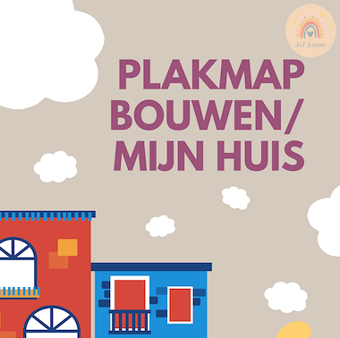 Lesmateriaal Plakmap bouwen combi jongste en oudste kleuters van auteur Kleuterjuf Amber