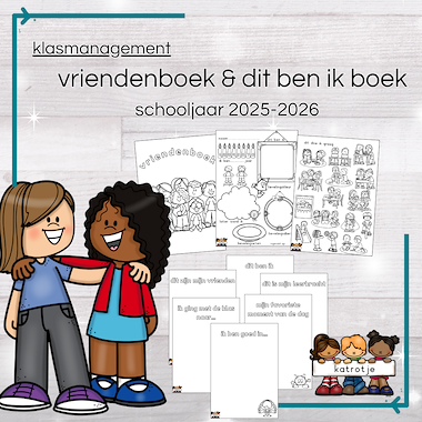 Lesmateriaal vriendenboekje & dit ben ik boek van auteur katrotje slide 1