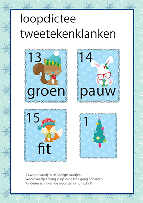 Lesmateriaal Loopdictee Kerst van auteur wegvanonderwijs slide 1