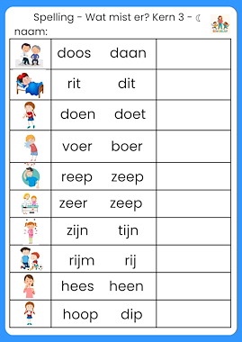 Lesmateriaal Wat mist er? kern 3 maan en zon bewegend leren van auteur de beweegjuf slide 3