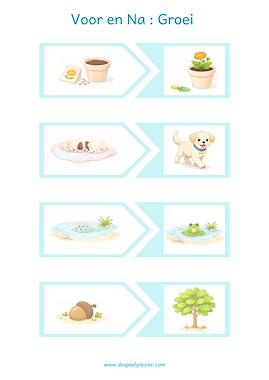 Lesmateriaal Voor en na – praten, denken en vergelijken van auteur SB Speelplezier