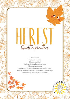 Lesmateriaal Minibundel: HERFST oudste kleuters (4-6) van auteur Kleuterwereld slide 2