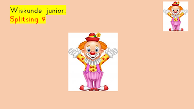Lesmateriaal Wiskunde junior: splitsing 9 van auteur Gratis leuke leesboekjes slide 1