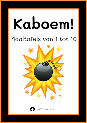 Lesmateriaal Kaboem! maaltafels 1 - 10 van auteur Juf Tessa deelt