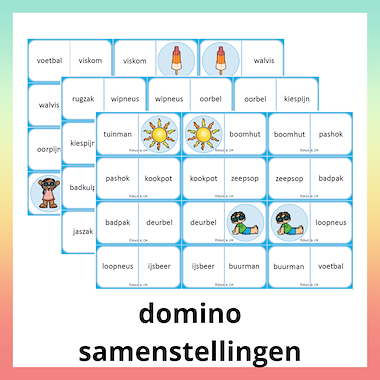 Lesmateriaal Leesspelletjes zomer AVI start tem E3 van auteur Raket en Co slide 4