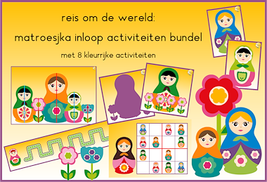 Lesmateriaal Matroesjka inloop activiteiten bundel van auteur JufJoyceKuenen