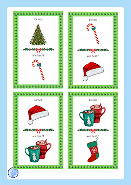 Lesmateriaal Ik heb...., Wie heeft... (Kersteditie, groep 2,3 & 4) van auteur Alexandra Wit