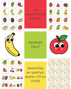 Lesmateriaal Memory fruit van auteur Little Play Friends slide 1