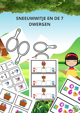 Lesmateriaal Minibundel Sneeuwwitje van auteur jufMrll slide 1