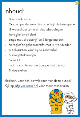 Lesmateriaal Het Oude Egypte activiteiten bundel van auteur JufJoyceKuenen slide 2