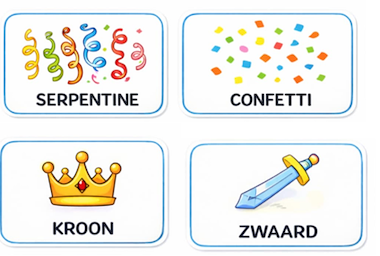 Lesmateriaal Praatplaat carnaval + woordkaarten van auteur Juf Xante