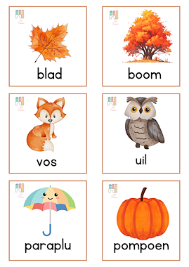 Lesmateriaal klap het woord - thema herfst van auteur Kleuterjuf_Daphne slide 1