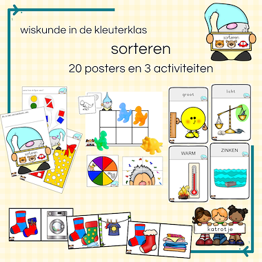 Lesmateriaal sorteren posters en 3 activiteiten van auteur katrotje