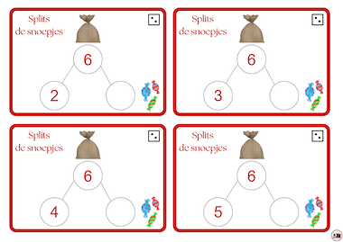 Lesmateriaal Sinterklaas-bundel: Splitsen tot 5 en tot 10 van auteur FilouFinds slide 2