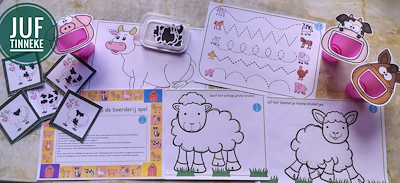 Lesmateriaal Dierenleuke boerderijspelletjes!  van auteur Tinnekes ontdekbundels