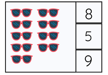 Lesmateriaal Knijpkaart cijfers zomer van auteur Kleuterjuf Monique slide 1