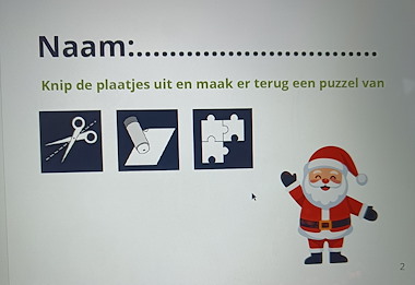 Lesmateriaal Kerst -Knip de plaatjes uit en maak er terug een puzzel van van auteur Juf Christ l slide 2