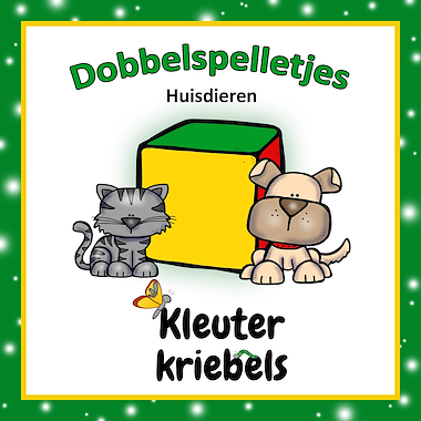 Lesmateriaal DOBBELTUSSENDOORTJES: HUISDIEREN van auteur Kleuter Kriebels