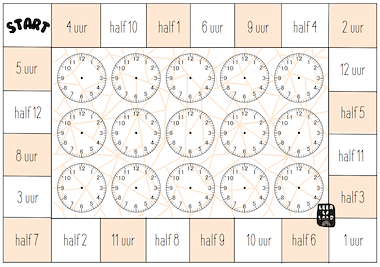 Lesmateriaal De klok: rol en teken (het uur en half uur) van auteur LeerLaLand slide 3