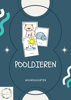 Lesmateriaal Woordkaarten pooldieren van auteur Juf Kathleen G