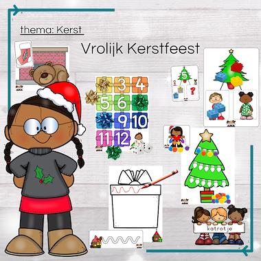 Lesmateriaal Vrolijk Kerstfeest van auteur katrotje