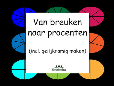 Lesmateriaal Breuken en procenten van auteur Monique ter Keurs