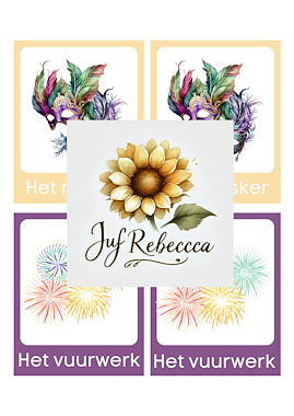 Lesmateriaal Memory Carnaval van auteur Juf Rebecca