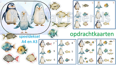 Lesmateriaal Speeldeksel digitaal - voeder de poolvogels van auteur Little Play Friends slide 3