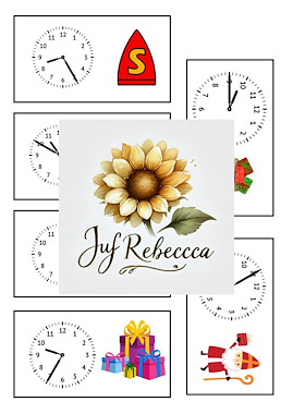 Lesmateriaal Bewegend leren kloklezen thema Sint van auteur Juf Rebecca slide 3