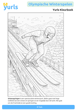 Lesmateriaal Olympische Winterspelen Kleurboek van auteur Yurls slide 2