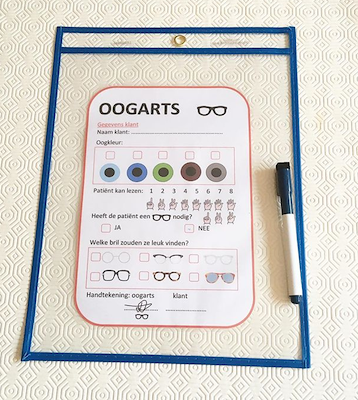 Lesmateriaal Minibundel de oogarts van auteur kleutermaterialen_diy