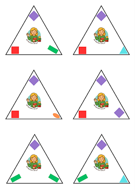 Lesmateriaal Triominos: vormen van auteur De kleuters van juf Naomi slide 2