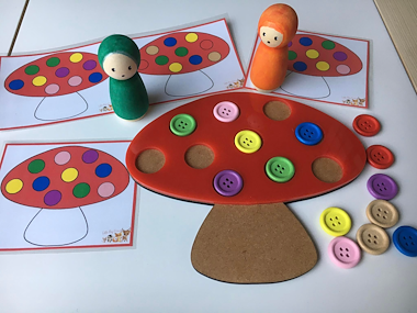Lesmateriaal De stippen van de paddenstoel van auteur Little Play Friends slide 3