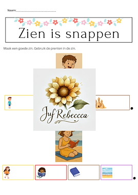 Lesmateriaal Zien is snappen - zomer van auteur Juf Rebecca slide 4