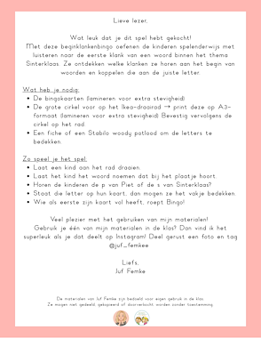 Lesmateriaal Thema Sint: Beginklanken bingo van auteur Juf Femke slide 2
