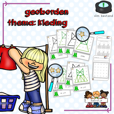 Lesmateriaal geoborden thema kleren van auteur katrotje slide 1