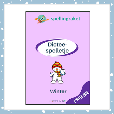 Lesmateriaal Dicteespelletje Winter van auteur Raket en Co slide 2