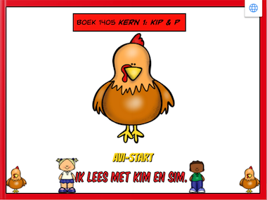 Lesmateriaal Lees met Kim en Sim: Kern 1: p & kip van auteur Gratis leuke leesboekjes